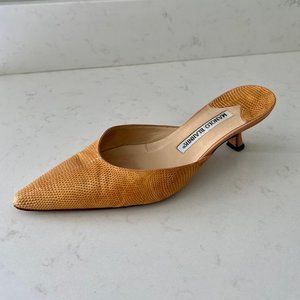 Manolo Blahnik Carolyne Mule -  Butterscotch